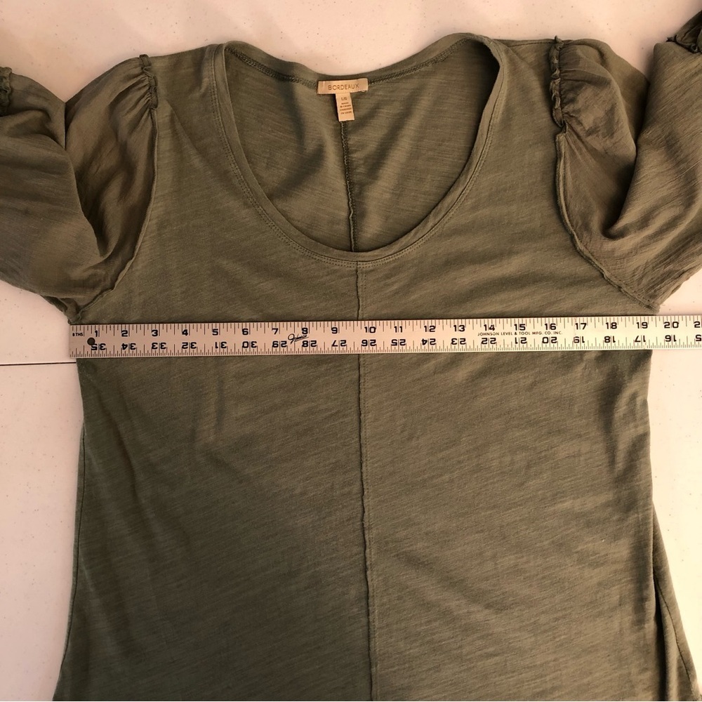 Bordeaux Woman’s Green Top Size L - Picture 5 of 9